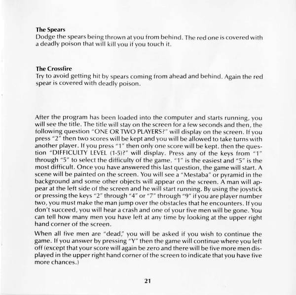 Instructions page 21