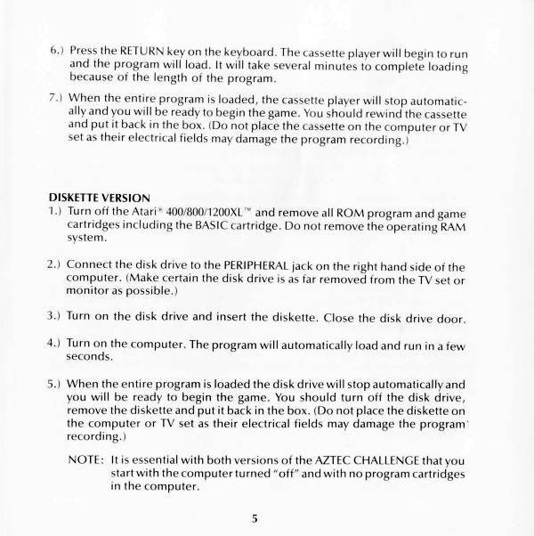 Instructions page 5