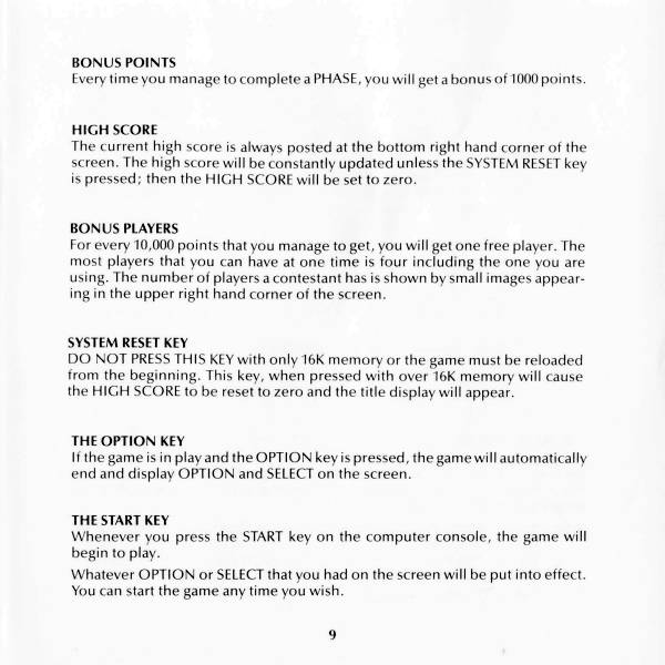 Instructions page 9