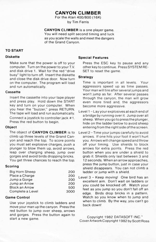Instructions page 1