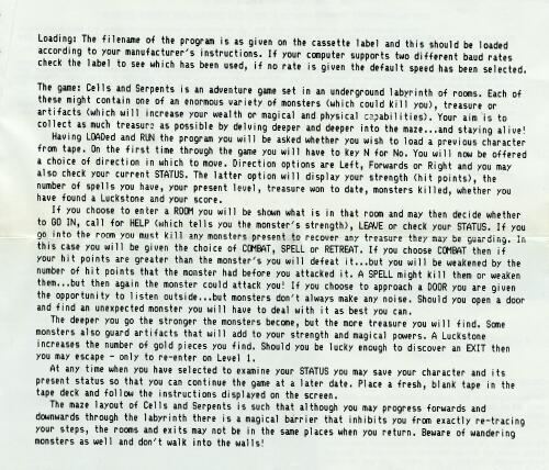 Instructions page 1