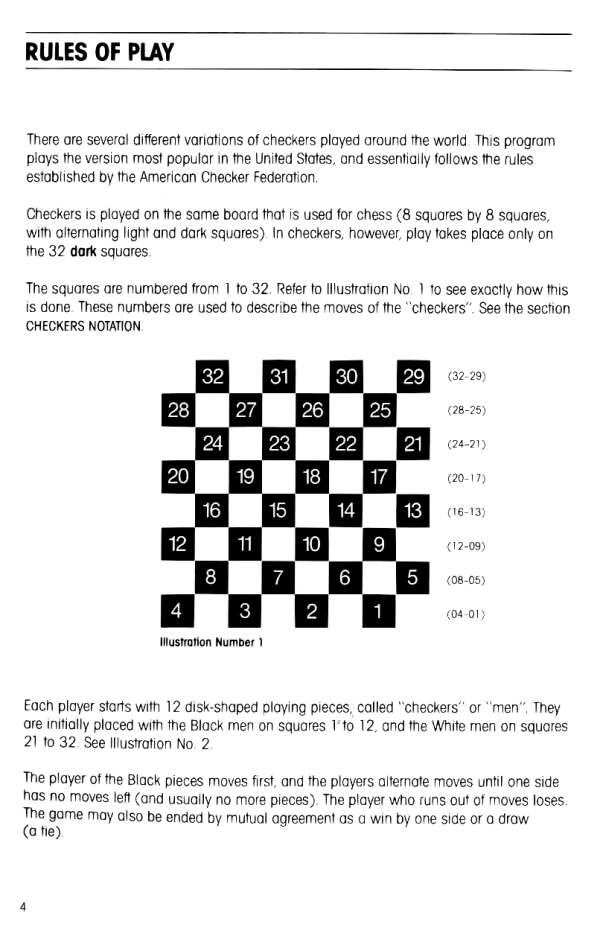 Printable Checkers Board