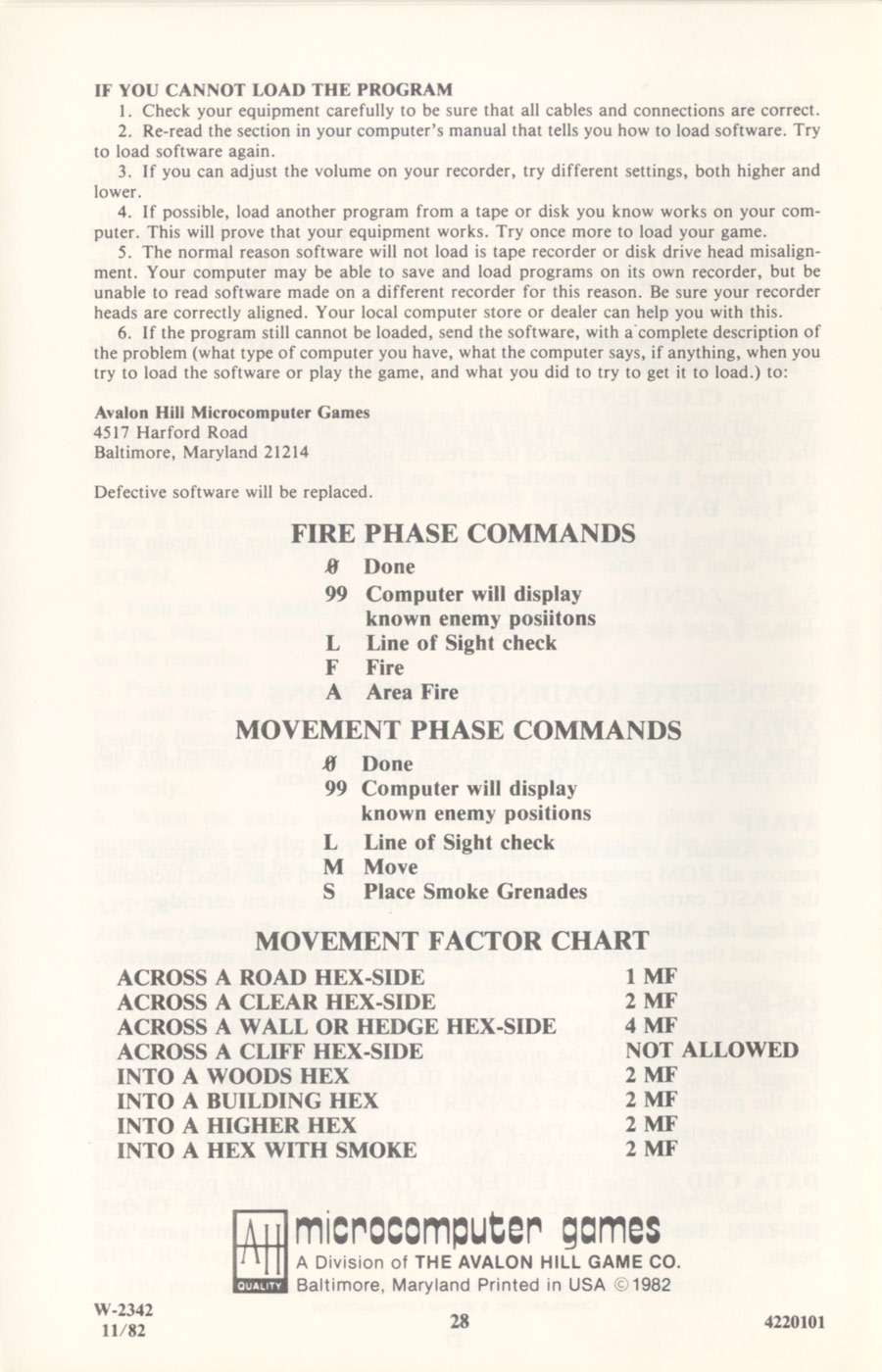 Instructions page 29