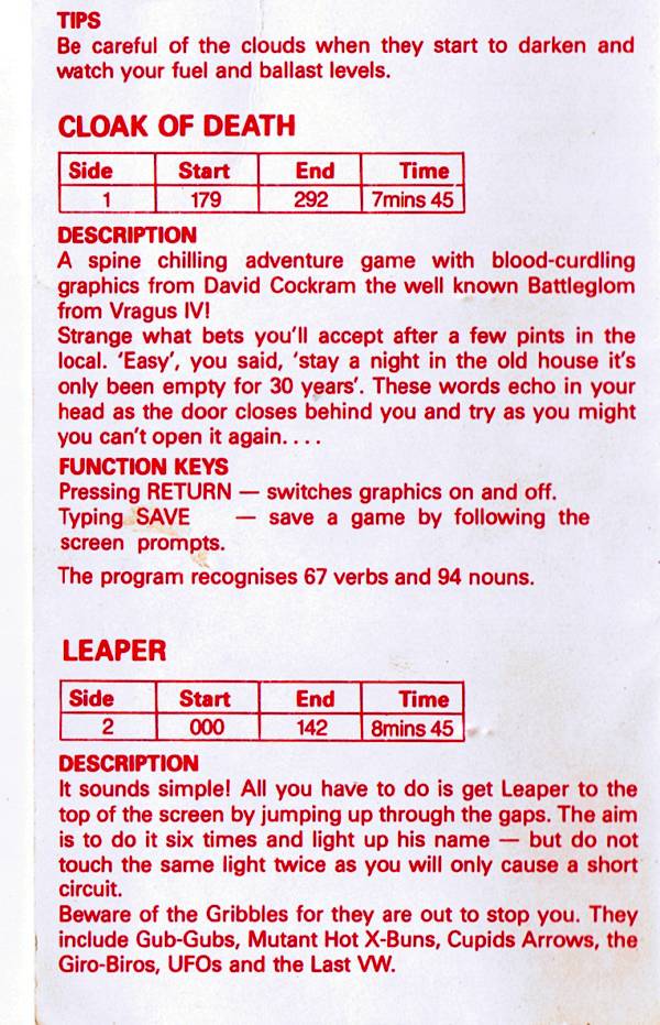 Instructions page 4