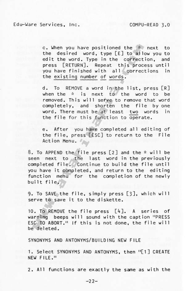Instructions page 23