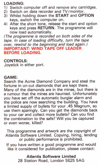 Instructions page 1