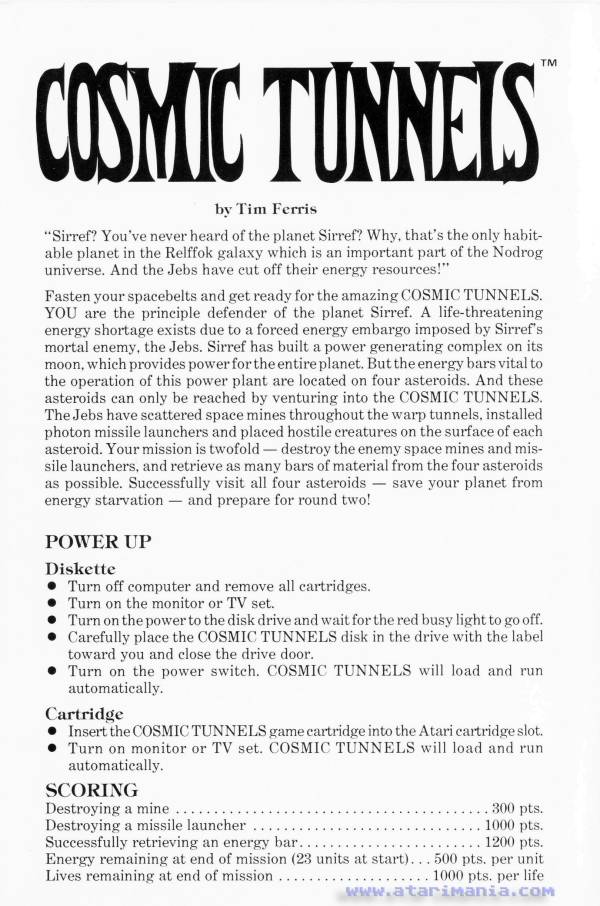 Instructions page 1