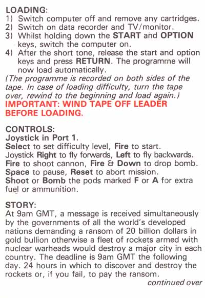 Instructions page 1