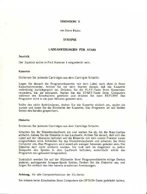Instructions page 1
