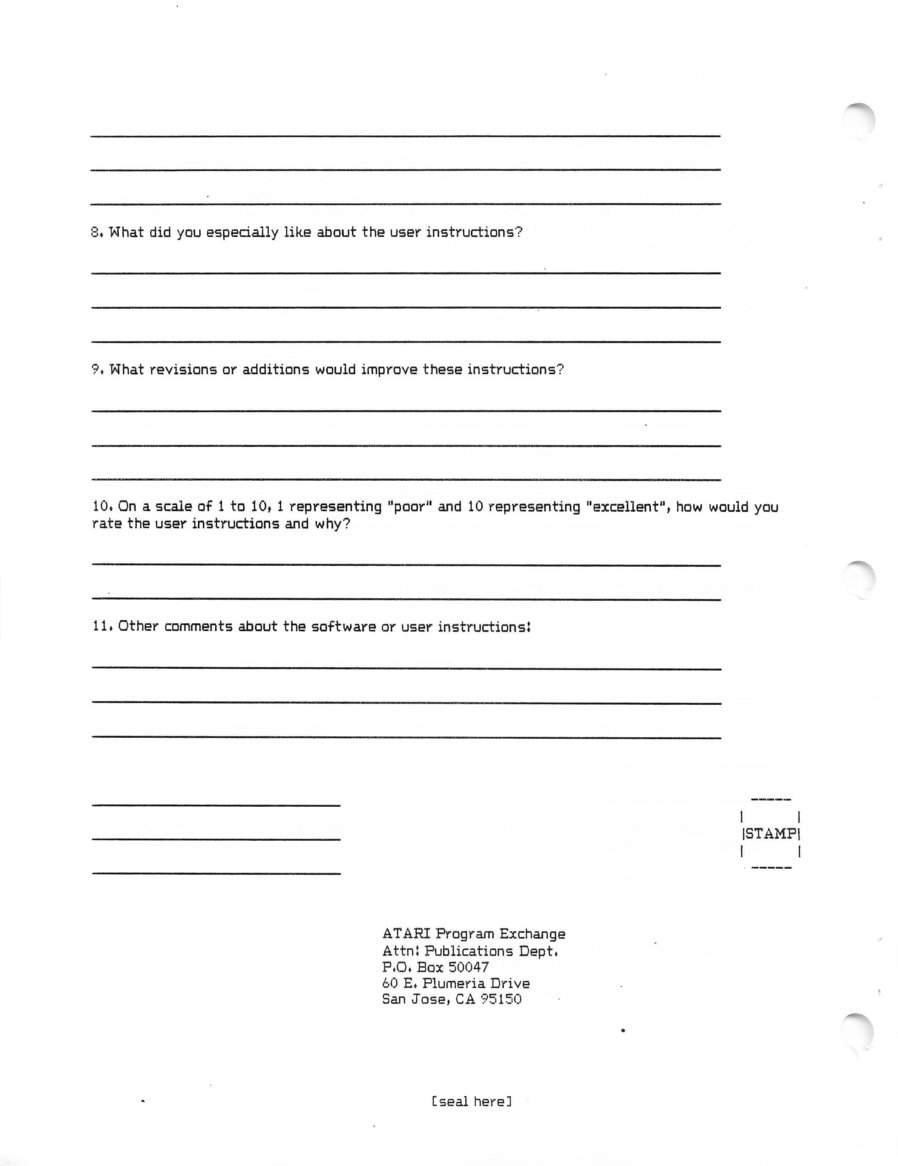 Instructions page 18
