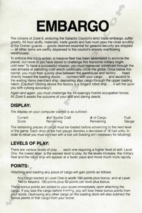 Instructions page 1