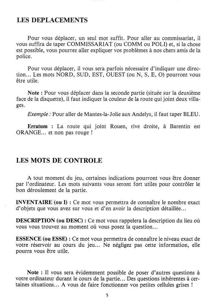 Instructions page 5