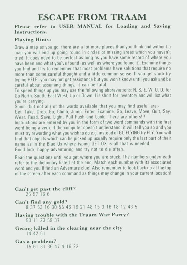 Instructions page 1