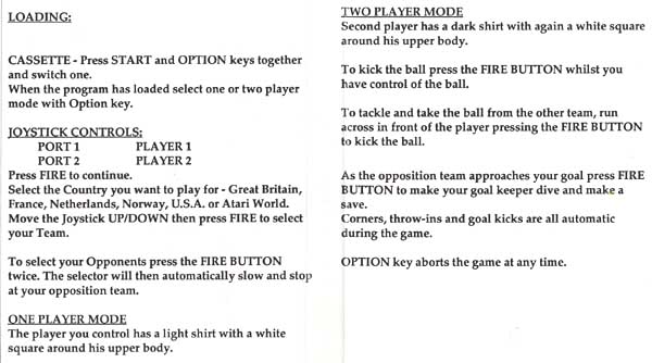 Instructions page 1