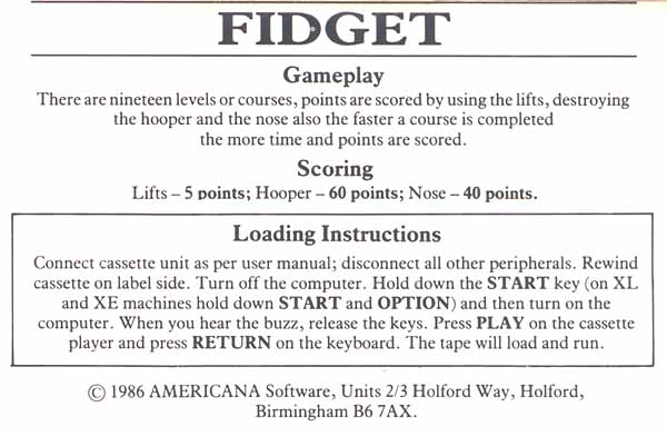 Instructions page 1