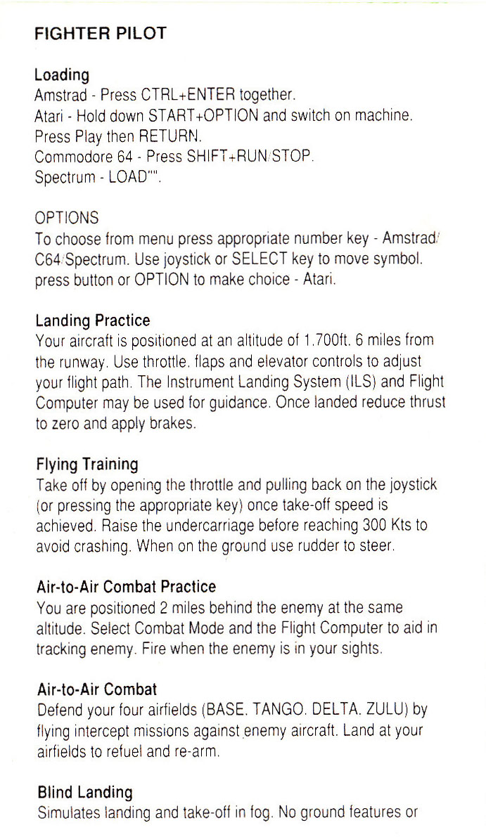 Instructions page 1