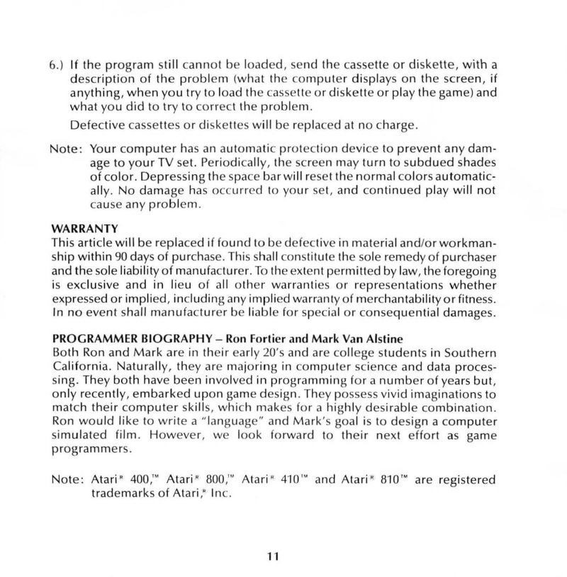 Instructions page 11