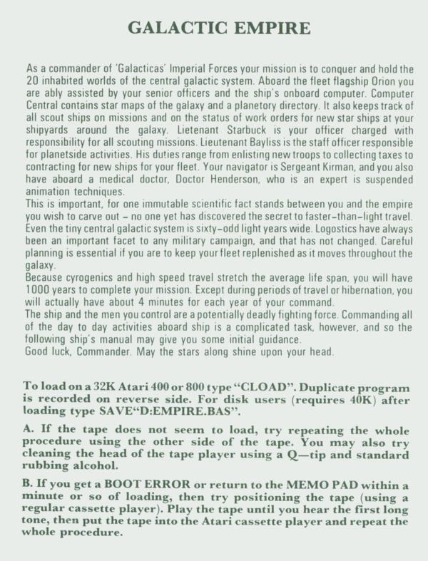 Instructions page 1