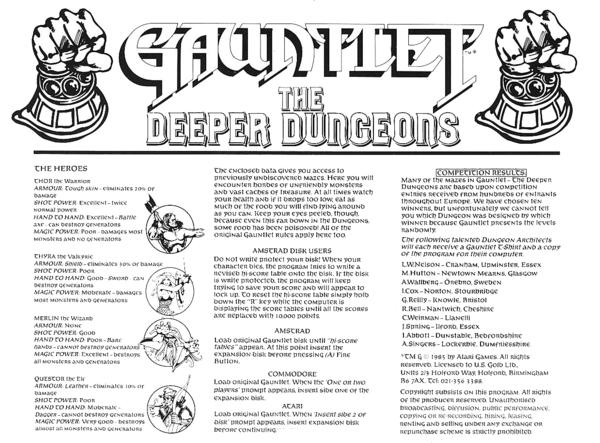 Instructions page 1