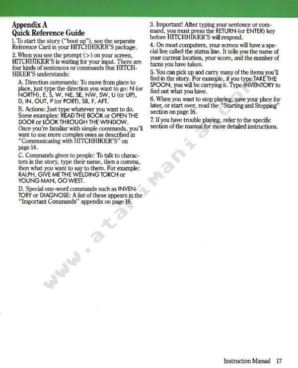 Instructions page 17