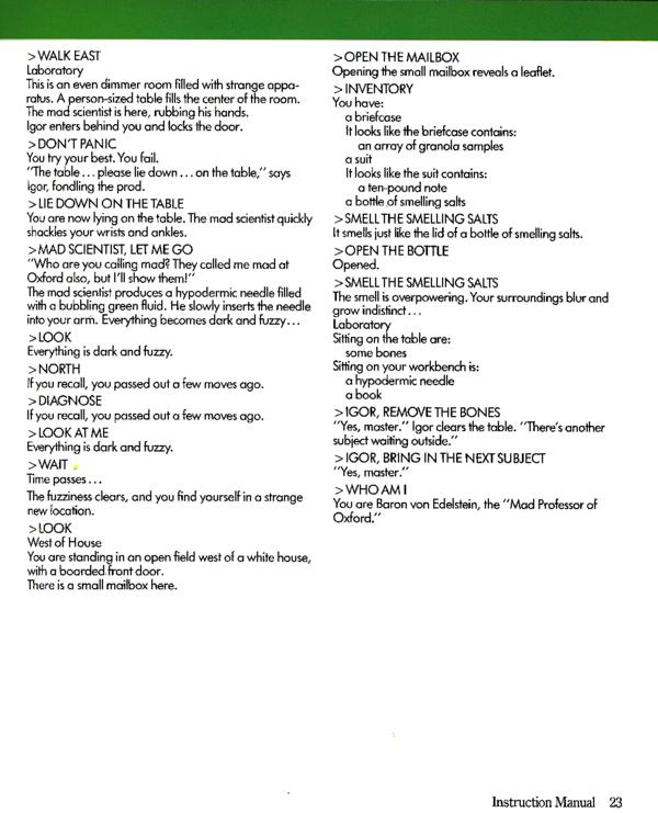 Instructions page 23
