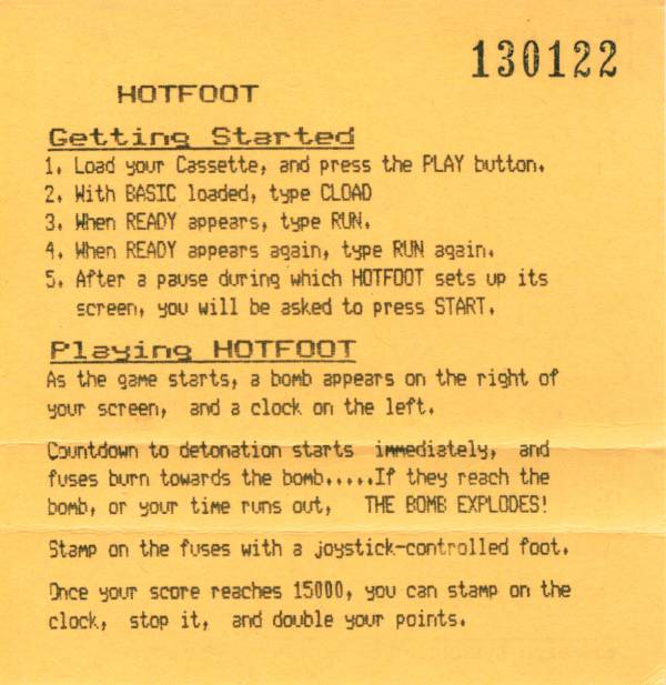 Instructions page 1