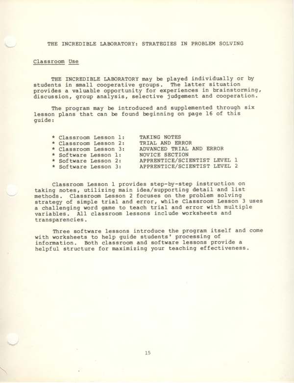 Instructions page 18