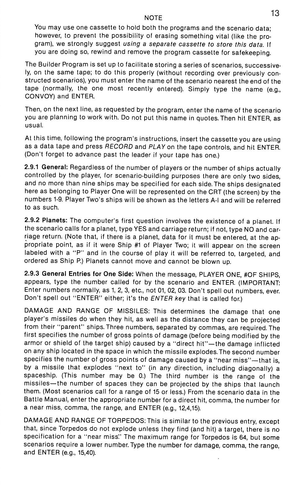 Instructions page 13