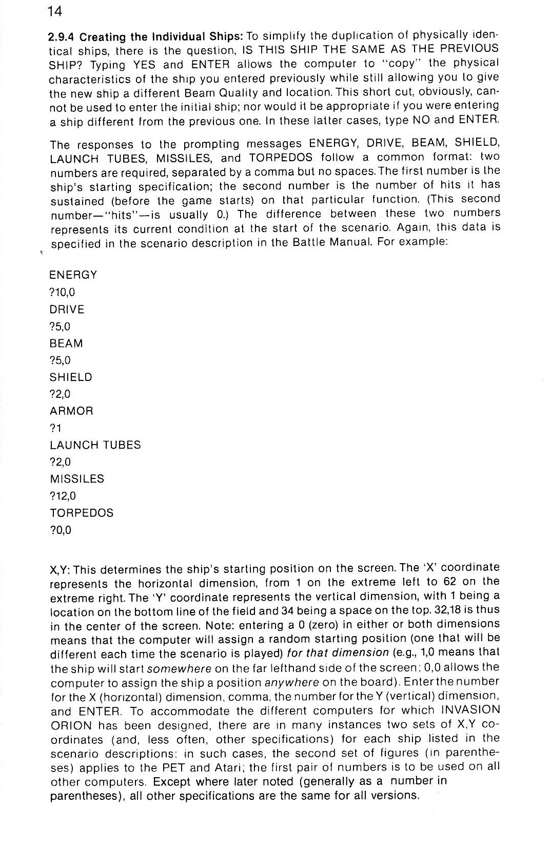 Instructions page 14