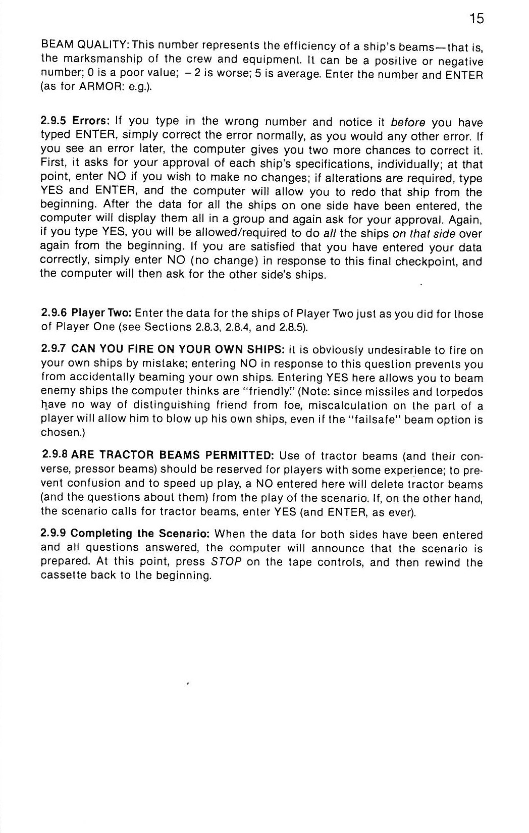 Instructions page 15
