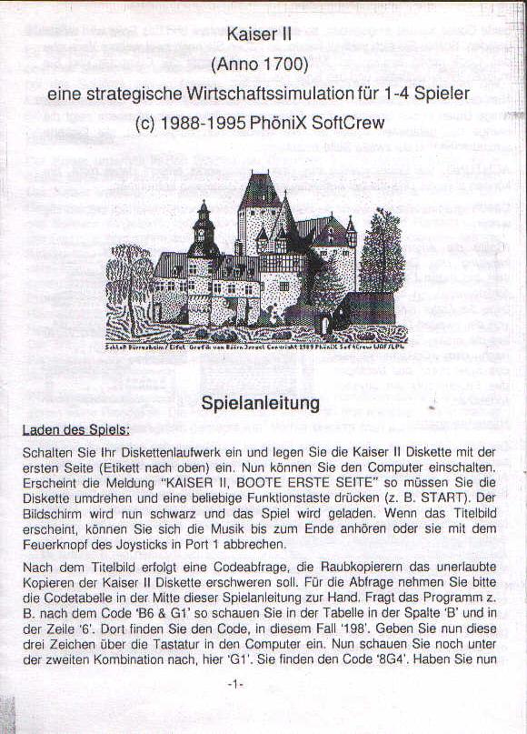 Instructions page 1