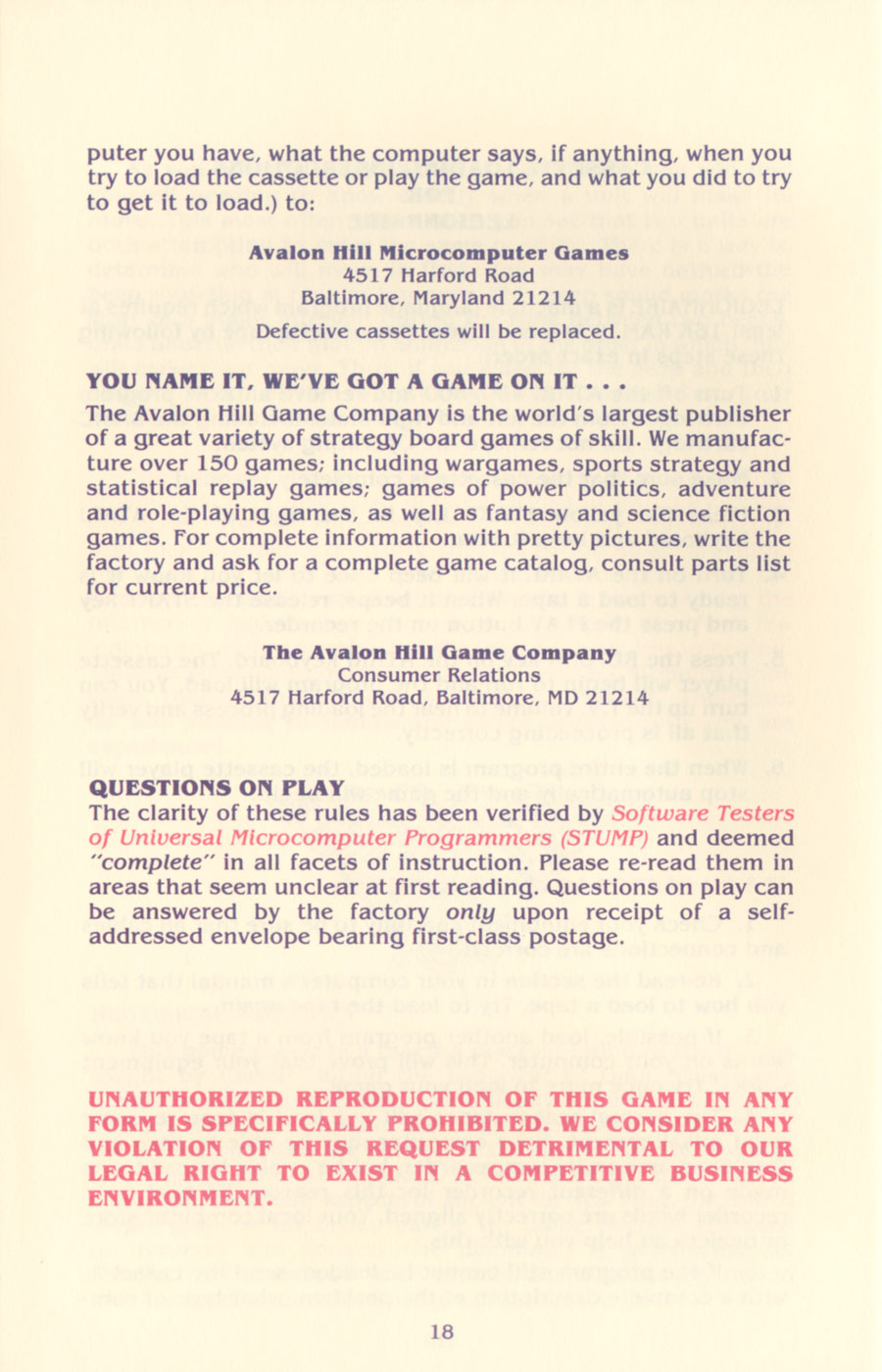 Instructions page 20