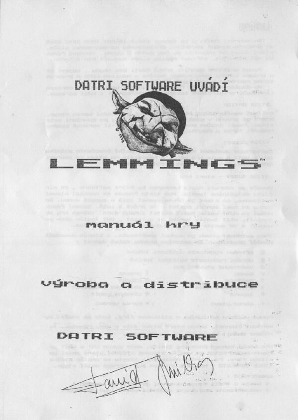 Instructions page 1