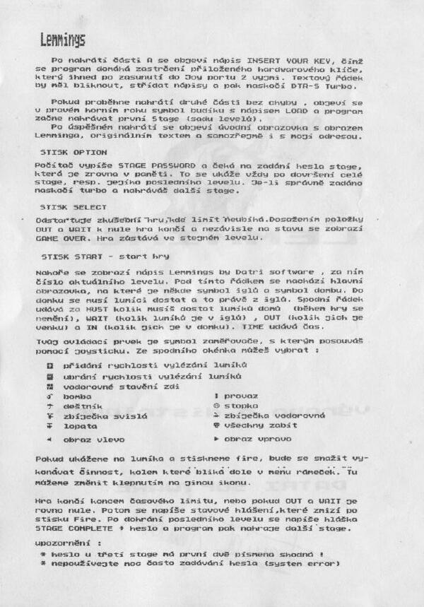 Instructions page 2