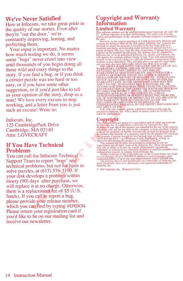 Instructions page 14