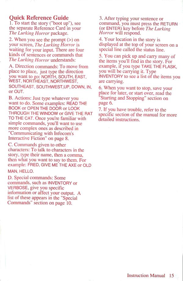 Instructions page 15