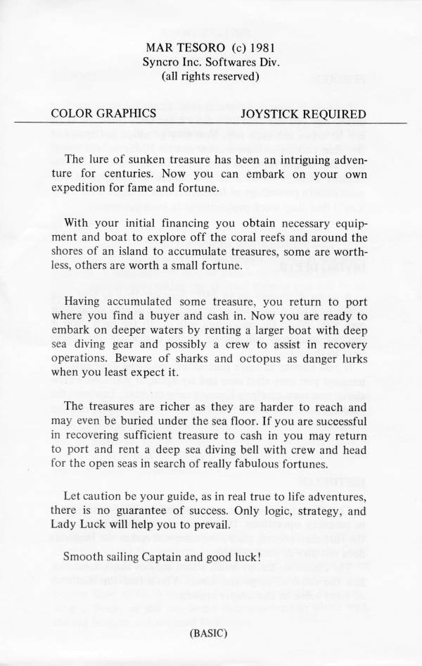 Instructions page 1