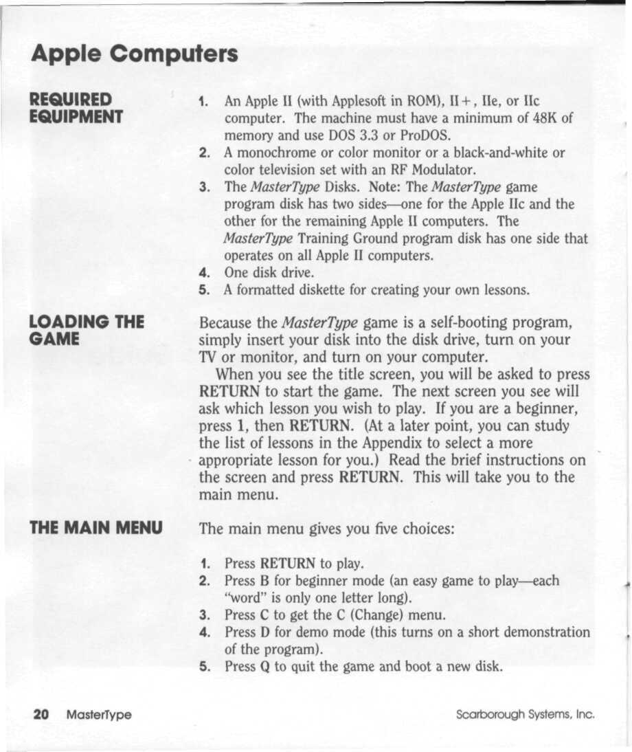 Instructions page 22