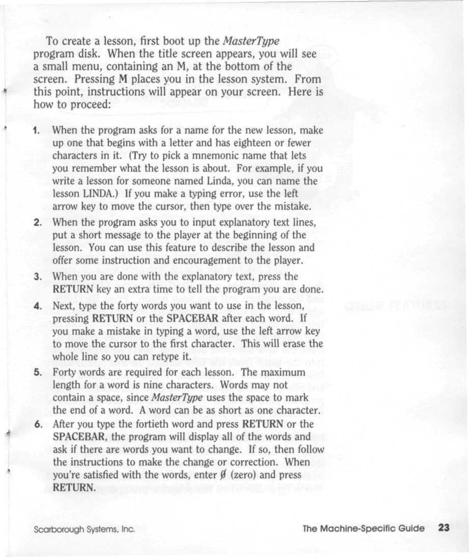 Instructions page 25