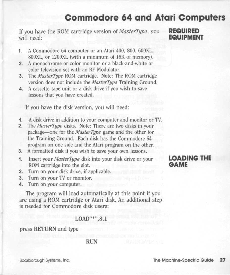Instructions page 29