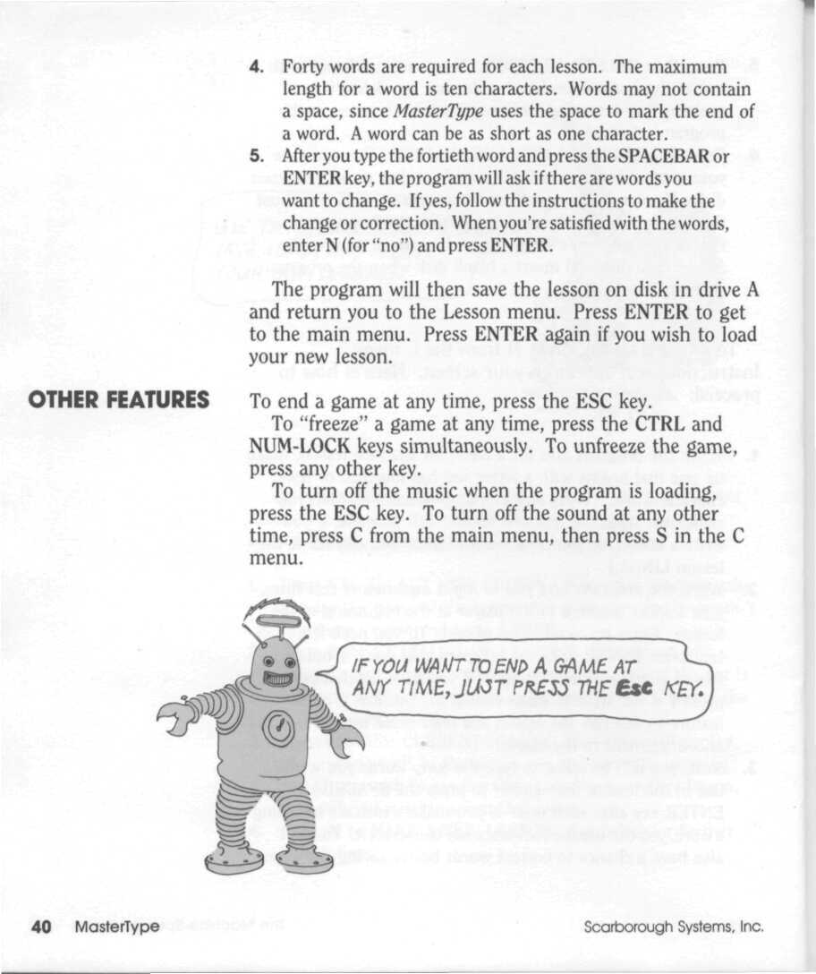 Instructions page 42