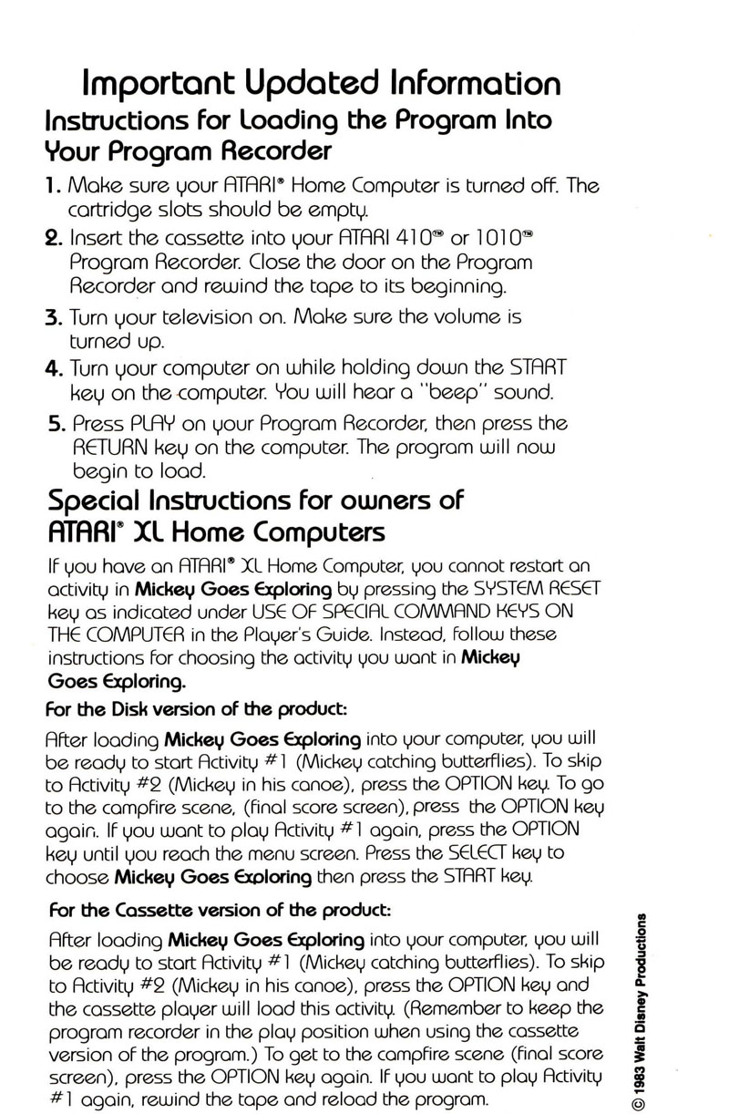 Instructions page 18