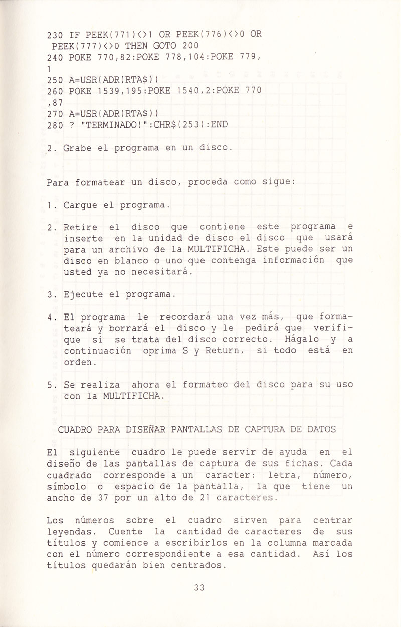 Instructions page 36