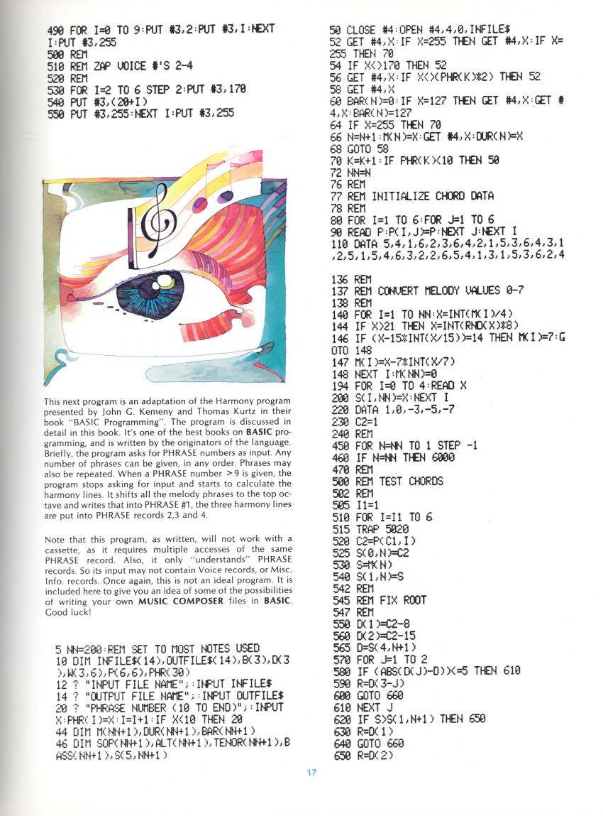 Instructions page 17