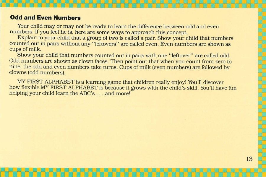 Instructions page 13