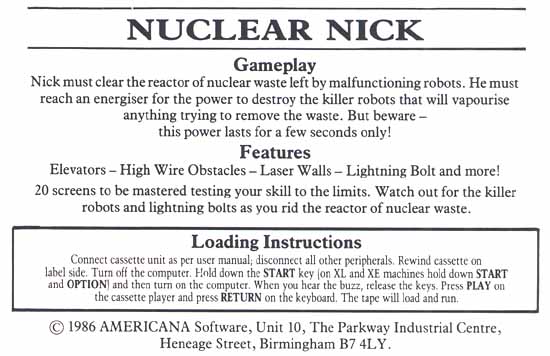 Instructions page 1