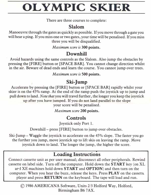 Instructions page 1
