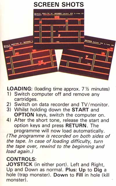 Instructions page 1