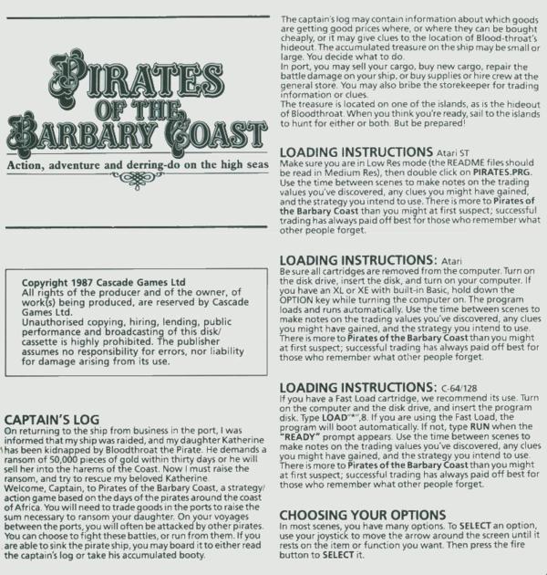 Instructions page 1