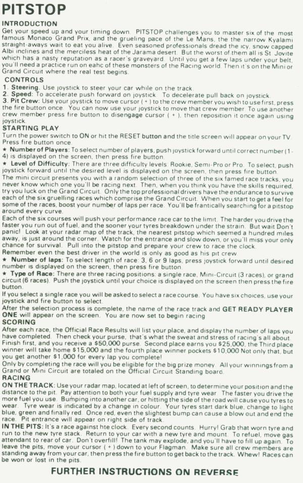 Instructions page 1
